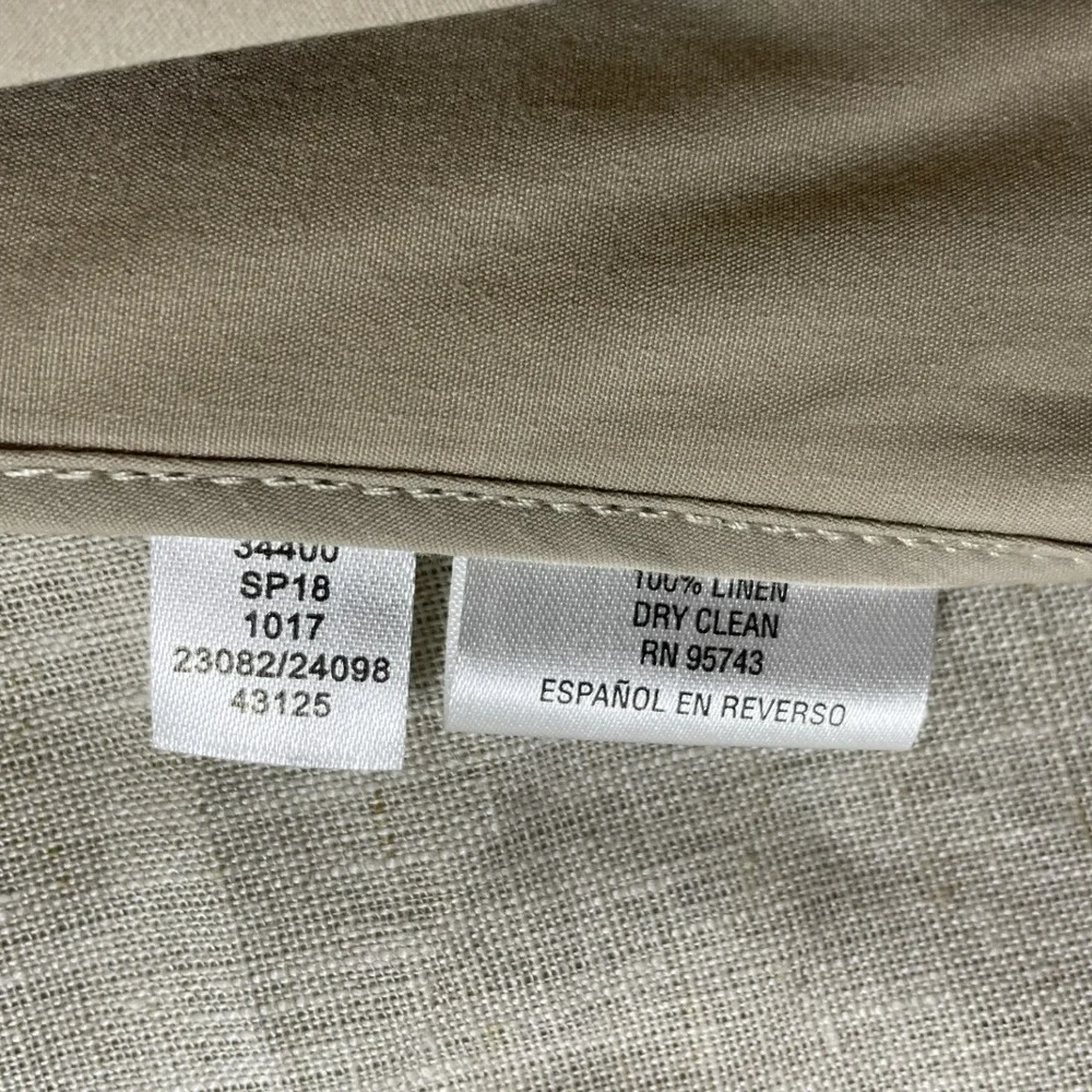 Tasso Elba Blazer NWT Mens 3XL Natural Khaki Island 100% Linen Sport Coat